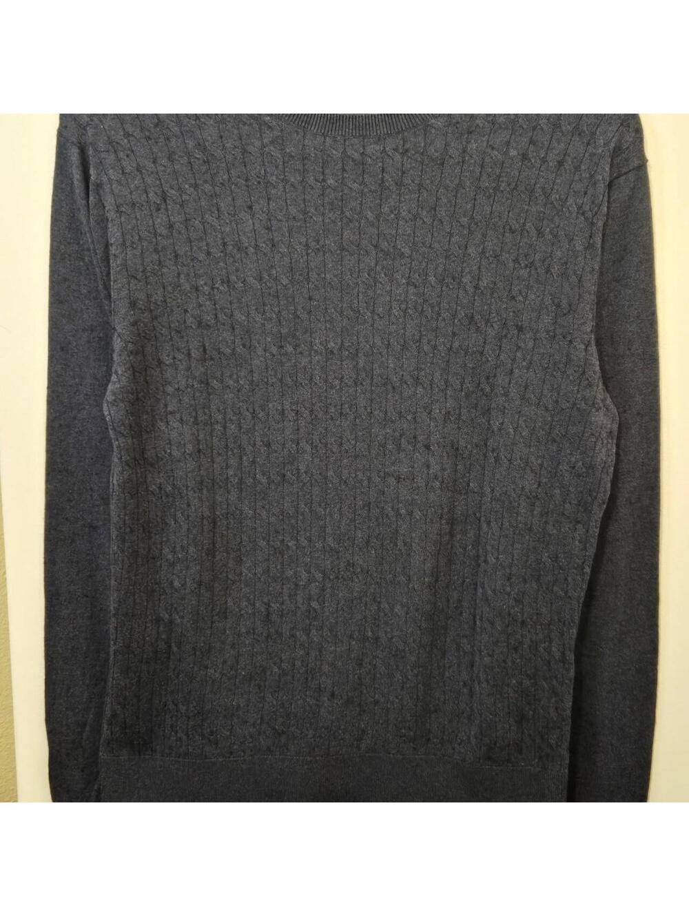 Tre Vero Women's Grey and Navy Jumper